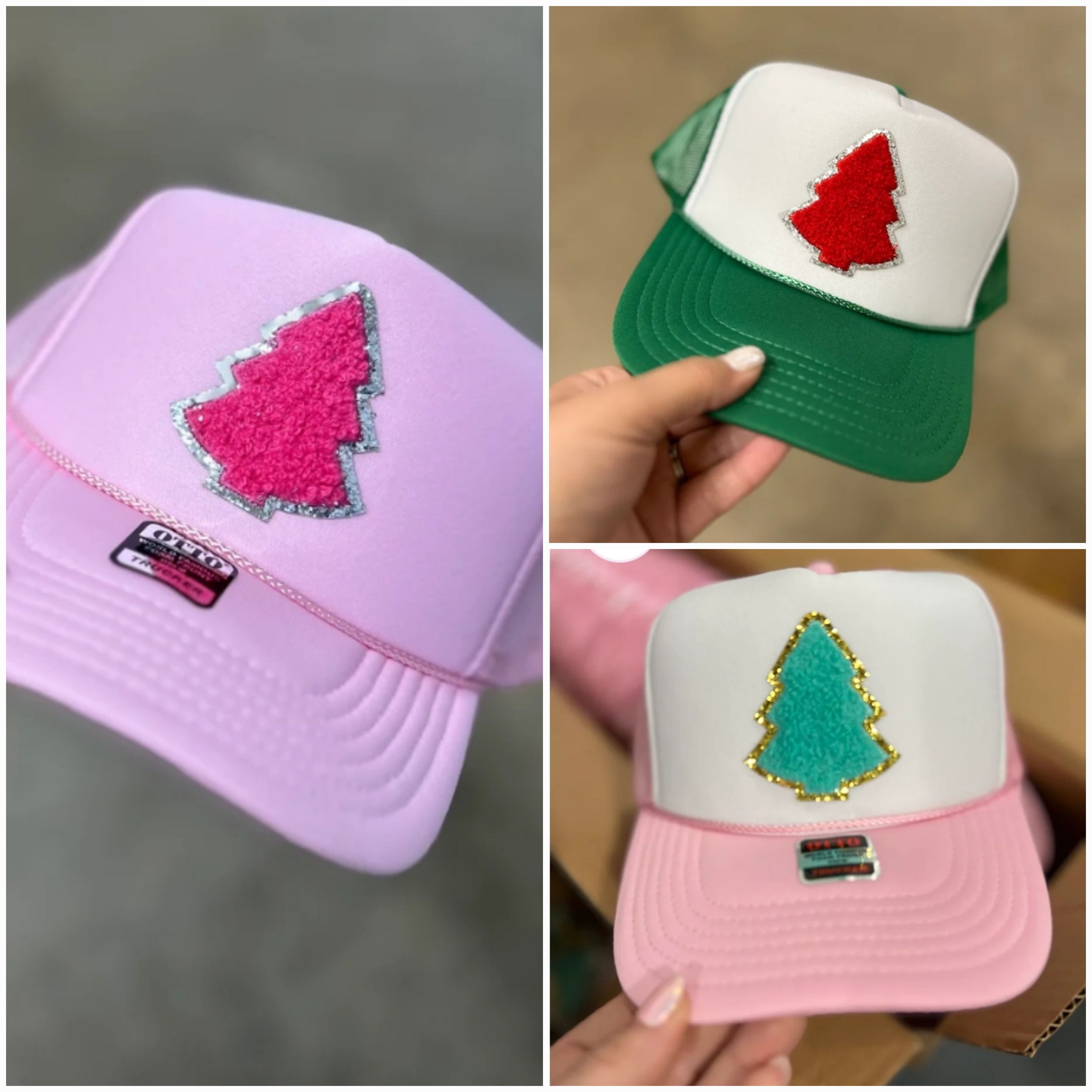 Christmas Patch Hats