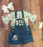 Cow Overall Set