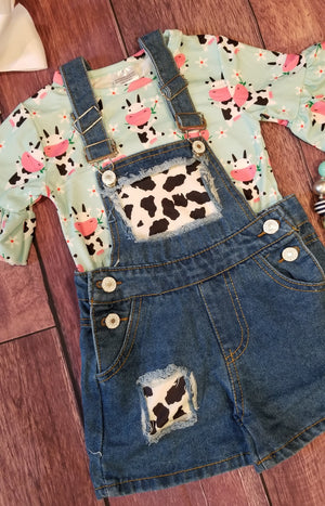 Cow Overall Set