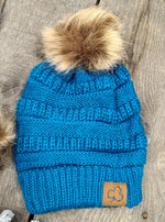 Pom Pom Beanie Hats for Girls