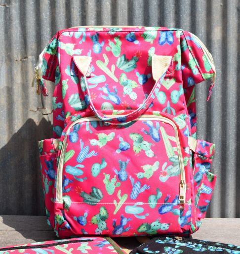 Kippy Cactus Backpack Diaper Bag